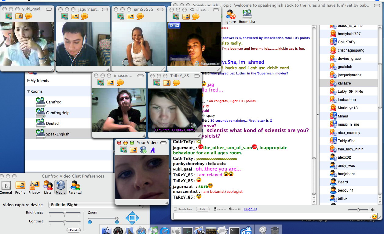 Camfrog Video Chat allows you to join real streaming video chat rooms where...